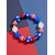 billiga Tillbehör-Patriotiska halsband med hartspärlor för kvinnor, set med armband för amerikanska 250-årsjubileum, självständighetsdagen, vardagskläder och smycken för resor och semester