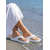 abordables Sandalias deslizantes-Chanclas de playa blancas para mujer: chanclas ligeras e impermeables con soporte ergonómico para el arco del pie para vacaciones de verano y escapadas a islas tropicales. &amp;comodidad diaria
