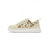 cheap Men-Men's Beige Canvas Sneakers with Patterned Side Panels, Breathable and Stylish, Ideal for Outdoor Resort, Travel and Casual Outings
