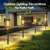 billige Pathway Lights &amp; Lanterns-Solcelledrevne ganglys utendørs, solcelledrevne utendørslys, sterke solcelledrevne hagelys vanntette, automatisk av/på utendørs solcelledrevne lys for hage, landskap, sti, plen, terrasse, gangvei
