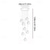 cheap Crystal Chandeliers-Long Chandeliers for High Ceilings,Modern Crystal Balls Pendant Light,Globe Raindrop Drop Lamp,Hanging Flush Mount Lighting Fixtures for Spiral Staircase,Foyer,Entrywa