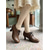 billige Victoriansk og Edwardiansk-Damesko i viktoriansk stil med snøring i oxford-stil – elegante edwardianske retro-støvletter med hæl, kamskjellformet brogue-detalj og spolehæl for vintagebryllup og kostymer fra perioden &amp;klassiske