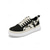 cheap Men-Men's Beige Canvas Sneakers with Patterned Side Panels, Breathable and Stylish, Ideal for Outdoor Resort, Travel and Casual Outings