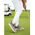 billige Herresko til golf-Herre golfsko, hvitt kunstskinn, lett, pustende, slitesterkt grep, ideell for golfbaner, utendørssport og fritidsklær