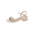 cheap Mother of Bride/Groom-Women's Green Block Heel Sandals with Crystal Embellished Strap, Elegant Mother of the Bride Shoes for Garden Wedding, Comfortable Low Heel Dress Sandals for Outdoor Ceremony