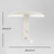 economico Luci da parete-Applique da parete a LED per interni, 10 W, faretto regolabile, moderna applique in metallo a forma di fungo per camera da letto e bagno, luce bianca calda, 110-240 V.