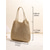 billige Reise- og feriebager-Stor vevd toteveske for kvinner, heklet materiale, tilgjengelig i off-white og khaki, romslig design, perfekt for hverdagsbruk og strandferie