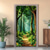 cheap Garage &amp; Door Banners-Posters Door Cover Outdoor Banners Forest Rustic Cottagecore 3D Party Dorm Teens Room College Dorm Guys Man Cave Frat Bedroom Shooting Backgrounds Home Decor