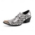 voordelige Elementaire Dress Schoenen-Herenloafers van leer met zebraprint – hoogwaardige modeschoenen voor speciale gelegenheden en avondjes uit.