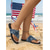 abordables Zapatos de mujer-Sandalias vaqueras para mujer del 250 aniversario de EE. UU. - sandalias de lona con estrellas y rayas patrióticas y borde deshilachado para el Día de la Independencia de 2026 y fiestas de barbacoa.