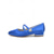 abordables Madre de la Novia/Novio-Zapatos planos de mujer azul marino con punta redonda y tira cruzada, elegantes zapatos para la madre de la novia para bodas en jardines, cómodos zapatos planos para exteriores.