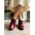 billige Victoriansk og Edwardiansk-Damesko i viktoriansk stil med snøring i oxford-stil – elegante edwardianske retro-støvletter med hæl, kamskjellformet brogue-detalj og spolehæl for vintagebryllup og kostymer fra perioden &amp;klassiske