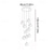 cheap Crystal Chandeliers-Long Chandeliers for High Ceilings,Modern Crystal Balls Pendant Light,Globe Raindrop Drop Lamp,Hanging Flush Mount Lighting Fixtures for Spiral Staircase,Foyer,Entrywa