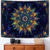 cheap Wall Tapestries-Bohemian Galaxy Mandala Wall Tapestry Starry Night Sky Peacock Feather Medallion Wall Hanging Psychedelic Celestial Art Home Decor Bedroom Living Room Backdrop