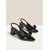 abordables zapatos de tacón con tira-Elegantes zapatos de salón de charol azul marino para mujer: elegantes tacones de punta puntiaguda con lazo. &amp;Tacón de bloque grueso para trabajo de oficina, negocios informales &amp;ropa profesional