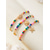 voordelige Vakantieaccessoires-Dames boho elastische enkelbandjes met kralen, gemaakt van legeringskralen, rekbaar, veelkleurig, trendy zomersieraden voor de voeten, perfect voor vakantie, reizen en dagelijks gebruik.