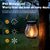 abordables Lampes et lanternes de camping-Lanternes solaires à effet flamme, guirlandes lumineuses extérieures étanches IP65, 2 modes d'éclairage, double alimentation USB/solaire, allumage/extinction automatique, idéales pour le jardin, la