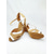 abordables Zapatos de baile latino-Zapatos de baile latino para mujer con tiras beige y blancas: calzado de baile profesional para actuaciones. &amp; práctica
