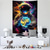 levne Nástěnné tapiserie-psychedelický astronaut skateboardista vesmírná zeď gobelín neon medúza galaxie barevný planeta trippy surrealistické umění ložnice herna pokoj kolej dekor estetický nástěnná malba pozadí