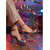 economico Stile Disco &amp; Hippie anni ’70-sandali con plateau da discoteca retrò anni '70 da donna - tacchi alti metallizzati arcobaleno glamour con cinturino alla caviglia per feste danzanti, eventi in discoteca &amp;celebrazioni festive