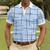 ieftine Polo geometric pentru bărbați-Bărbați Geometică Γραμμή Tricouri polo Manșon scurt Tricouri de polo Cămăși cu guler Casual Îmbrăcăminte Atletică Nasturi Vară Primăvară Albastru piscină Alb Maro