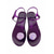 ieftine Sandale plate-Sandale damă violet vibrant, model jeleu - șlapi de vară impermeabili cu decor iridescent cu model de scoici, pentru vacanțe la plajă sau petreceri la piscină &amp;ținute tropicale de stațiune