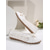 cheap Women's Flats-Women's White Lace Ballet Flats - Comfortable Mesh Slip-on Work Shoes with Bow Decor for Office, Daily Casual &amp; Professional Wear