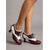 billige 1950-talls retro-Damesko i svart og hvitt fra 1950-tallet – klassiske tofargede brogues med snøring for retrofester og swingdans &amp;preppy hverdagsklær