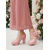 voordelige Moeder van de Bruid/De Bruidegom-Roze platform Mary Jane hakken voor dames, stevige blokhakken met bloemendetails, perfect voor de moeder van de bruid, tuinbruiloft &amp;formele evenementen