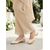 abordables Madre de la Novia/Novio-Zapatos planos de mujer azul marino con punta redonda y tira cruzada, elegantes zapatos para la madre de la novia para bodas en jardines, cómodos zapatos planos para exteriores.