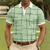 ieftine Polo geometric pentru bărbați-Bărbați Geometică Γραμμή Tricouri polo Manșon scurt Tricouri de polo Cămăși cu guler Casual Îmbrăcăminte Atletică Nasturi Vară Primăvară Albastru piscină Alb Maro