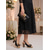voordelige Moeder van de Bruid/De Bruidegom-dames bruine sandalen met hak &amp;Bijpassende tassenset - elegante outfit voor moeder op een stadsbruiloft of formele gelegenheid