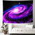 abordables Tapices de pared-Tapiz de pared con galaxia espiral, universo, nebulosa, espacio exterior, centro dorado brillante, cañones cósmicos, arte cinematográfico, colgante de pared para sala de estar, dormitorio, oficina,