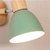 economico Luci da parete-Lampada da parete per interni, apparecchio di illuminazione moderno in legno, luce diffusa da parete E27, orientabile, lampade da lettura da comodino, applique da parete per camera da letto e