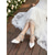 economico sposa-sandali bianchi con tacco spesso da donna - eleganti scarpe da sposa con cinturini di cristallo per matrimoni in giardino