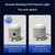 abordables lumières de projecteur de galaxie d'étoile-Projecteur LED rotatif dynamique, veilleuse océanique rechargeable USB, rotation à 360°, avec motifs dynamiques flocons de neige, océan et Noël, pour chambre, salle de bain ou couloir.