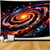 abordables Tapices de pared-Tapiz de pared con galaxia espiral, universo, nebulosa, espacio exterior, centro dorado brillante, cañones cósmicos, arte cinematográfico, colgante de pared para sala de estar, dormitorio, oficina,