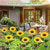 abordables Éclairages pour allées-Poteau lumineux solaire en forme de tournesol à LED - Lampe végétale artificielle pour allée ou cour, idéale pour les fêtes. &amp;décoration paysagère, lampe de sol étanche pour pelouse