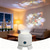 abordables lumières de projecteur de galaxie d'étoile-Projecteur LED rotatif dynamique, veilleuse océanique rechargeable USB, rotation à 360°, avec motifs dynamiques flocons de neige, océan et Noël, pour chambre, salle de bain ou couloir.
