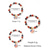 voordelige Accessoires-Patriottische bedelarmband voor dames van legering en acryl, elastische kralenarmband met verschillende hangers, perfect voor de viering van 250 jaar Amerika, Onafhankelijkheidsdag en dagelijks gebruik.