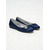 ieftine Mama miresei/mirelui-pantofi de mireasă pentru mama miresei/mirelui, pantofi balerini din satin bleumarin pentru femei, pantofi de mireasă cu toc jos și detalii cu strasuri, pantofi de seară confortabili