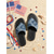 abordables Zapatos de mujer-Sandalias vaqueras para mujer del 250 aniversario de EE. UU. - sandalias de lona con estrellas y rayas patrióticas y borde deshilachado para el Día de la Independencia de 2026 y fiestas de barbacoa.