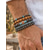 economico Accessori per le vacanze-set di braccialetti di perline di legno impilabili in stile bohémien da uomo, bracciale etnico tribale multistrato con accenti turchesi, gioielli fatti a mano per le vacanze al mare e per tutti i giorni casual da uomo
