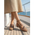 cheap Women's Flats-Women's Sophisticated Brown Woven Slides - Breathable Hollow-Out Flat Sandals for Luxury Cruise Vacations, Yacht Deck Lounging &amp; Summer Resort Wear