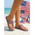 billige Damesko-Patriotiske flip-flops til dame i USA til 250-årsjubileum - string-sandaler med stjerne- og stripemønster og gullspenne til uavhengighetsdagen i 2026 og strandferier &amp;sommerparader