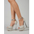 preiswerte Braut-Weiße Strass-Plateausandalen mit hohem Absatz für Damen, elegante Brautschuhe mit Stilettoabsatz für die Braut, Stadthochzeit &amp;Empfang