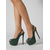 cheap Platform Sandals-Women's Black Croc-Embossed Platform High Heel Sandals with Slingback Strap, Open Toe Stiletto Heels for Nightlife Party, Clubwear &amp; Evening Outfits