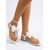 billige Flate sandaler-hvite damesandaler med t-rem – elegante flate sandaler med stor sløyfedekor &amp;elastisk ryggstropp for strandferier, sommerbryllup &amp;utendørs reiser
