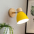 economico Luci da parete-Lampada da parete per interni, apparecchio di illuminazione moderno in legno, luce diffusa da parete E27, orientabile, lampade da lettura da comodino, applique da parete per camera da letto e
