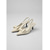 halpa Slingback-kengät-naisten tummansiniset pilkulliset slingback-korkokengät - elegantit teräväkärkiset kissankorkokengät rusetilla toimistotyöhön, arkeen ja puolivirallisiin tilaisuuksiin